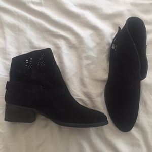 Black Suede Booties